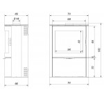 Чертеж Печь KOZA AB/S/2 (Kratki)