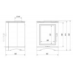 Чертеж Печь KOZA K5 (Kratki)