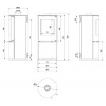 Чертеж Печь KOZA PICARD (Kratki)