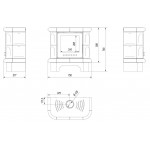 Чертеж Печь WK440 2 цвета (Kratki)