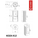  Печь KOZA K12 (Kratki)