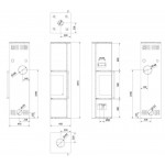  Печь Tora L Черный (Kratki.PRO)