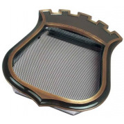 Решетка каминная 28х33 Герб с короной (Kratki)