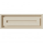 Бежевый Решетка каминная Wind 17х49 - 4 цвета (Kratki)