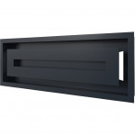 Графит Решетка каминная Wind 17х49 - 4 цвета (Kratki)