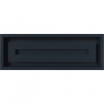 Графит Решетка каминная Wind 17х49 - 4 цвета (Kratki)