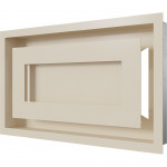 Бежевый Решетка каминная Wind 22х37 - 4 цвета (Kratki)