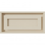 Бежевый Решетка каминная Wind 22х45 - 4 цвета (Kratki)