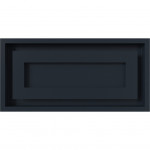 Графит Решетка каминная Wind 22х45 - 4 цвета (Kratki)