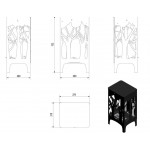 Чертеж Биокамин Foxtrot Tuv (Kratki)