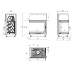 Чертеж Топка AMELIA L/P BS DECO (Kratki)