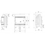 Чертеж Топка BLANKA 670/570 L-P/BS (Kratki)