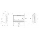 Чертеж Топка BLANKA 910 (Kratki)