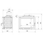 Чертеж Топка ERYK 700 (Kratki)
