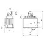 Чертеж Топка FRANEK 14 (Kratki)