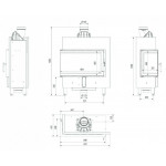  Топка Lucy 14 L/P BS Slim (Kratki.PRO)