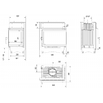 Чертеж Топка MAJA L/P BS DECO (Kratki)
