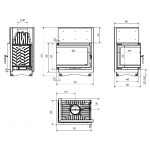 Чертеж Топка ZUZIA L/P BS DECO (Kratki)