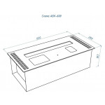 Чертеж Топливный блок Автоматический Good Fire 600 - 2 варианта (LuxFire)