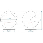  Биокамин BFP/F-55 Sphere (Firelight)