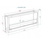 Чертеж 1130S Биокамин Кабинет (4 варианта) (LuxFire)