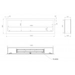Чертеж 1550S Биокамин Кабинет (4 варианта) (LuxFire)