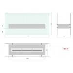 Чертеж Биокамин КОНСУЛ 1 -1200мм (LuxFire)