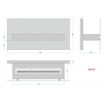 Чертеж Биокамин КОНСУЛ 2 -1200мм (LuxFire)