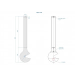 Чертеж Биокамин Сфера 500 (LuxFire)