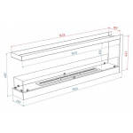 Чертеж 1500S Биокамин Торцевой (3 варианта) (LuxFire)