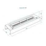 Чертеж 700s Каминная вставка S (3 варианта) (LuxFire)