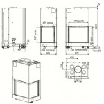Чертеж Топка Forma 75 DX (MCZ)