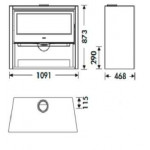 Чертеж Печь ALLEGRO EcoDesign (Panadero)