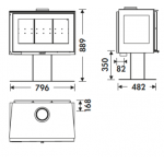 Чертеж Печь HARMONIE TRIVISION (Panadero)