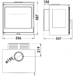 Чертеж Печь ONIX WALL (Panadero)