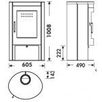 Чертеж Печь OVAL (Panadero)