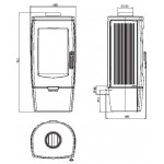 Чертеж Печь GALA (Plamen)