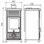 Чертеж Печь MAESTRAL N (Plamen)