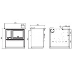 Чертеж Печь TERMO GLAS (Plamen)