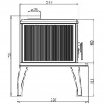 Чертеж Печь TRENK (Plamen)