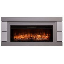 Электрокамин Дэнвер 45 с очагом Joker 45 Серый (RealFlame)