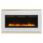 Электрокамин Марта 50 с очагом Emerald 50 Айс кашемир (RealFlame)