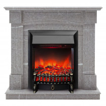 Портал ANDREA Серый мрамор (RealFlame)