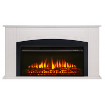 Электрокамин Canberra 36 с очагом Flash 36 Белый (RealFlame)