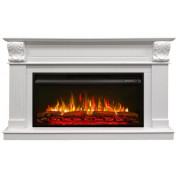 Электрокамин Глория 36 с очагом Premier 36 Белый (RealFlame)