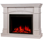  Электрокамин History 25,5 с очагом Saphir 25,5 Белый (RealFlame)