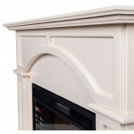  Электрокамин Jacomo 25,5 с очагом Rich / Queen Кремовый (RealFlame)