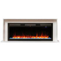 Электрокамин Loretto 50 с очагом Emerald 50 Айс кашемир (RealFlame)