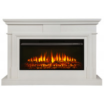 Электрокамин Смарт 36 с очагом Premier 36 Молочный (RealFlame)