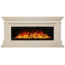 Электрокамин Ontario 52 с очагом Joker 52 Белый дуб (RealFlame)